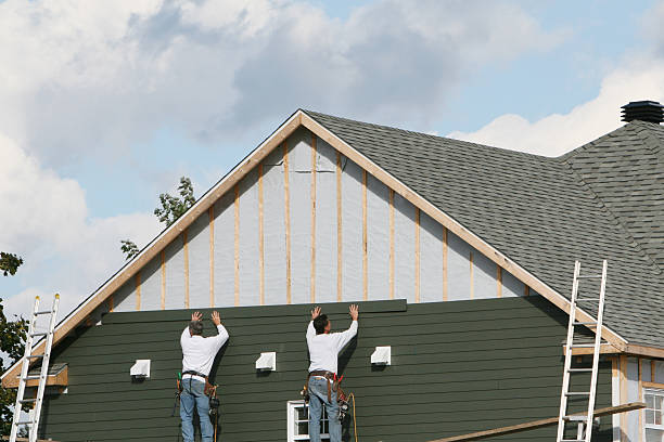 Professional Siding Contractor technician working in Capron, VA